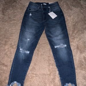 KanCan high rise ankle skinny jeans